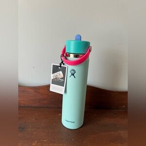 Hydro Flask 24oz Wide Mouth Flex Straw Water Bottle Polar Plunge